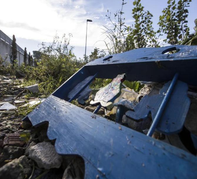 Il luogo in cui e' stato ritrovato il corpo di Zhang Yao, la studentessa cinese di 20 anni sparita nel nulla lunedi' dopo essersi recata all'Ufficio 