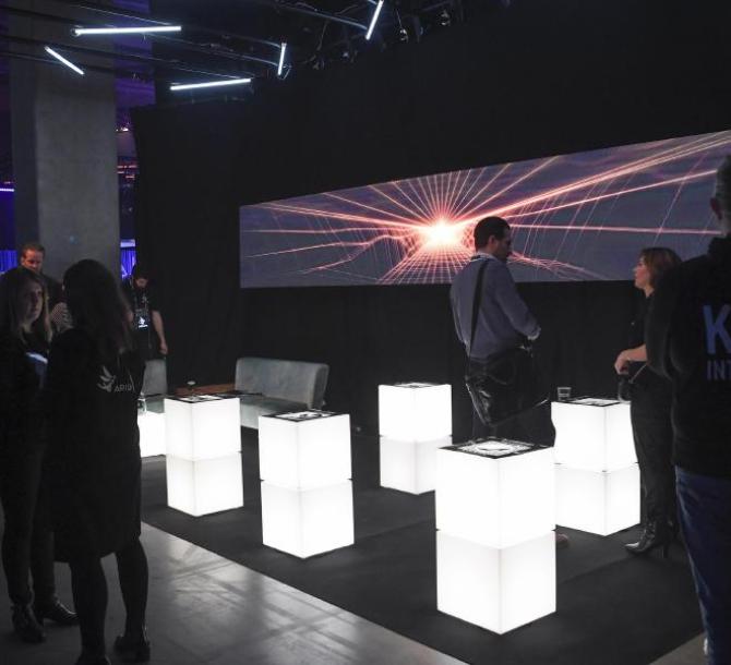 epa08013676 A general view of attendees at the The World'sLeading Startup Event in Helsinki, Finland, 21 November 2019. The Slush start-up event ta