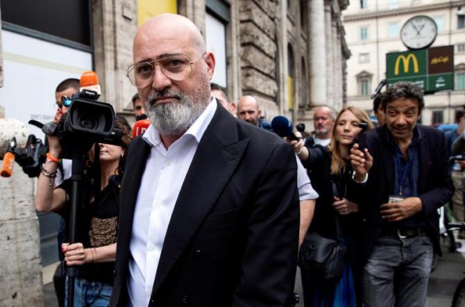 Il presidente della Regione Emilia-Romagna Stefano Bonaccini durante l&rsquo;incontro con il ministro degli Affari Europei, Politiche di Coesione e Pnrr Ra