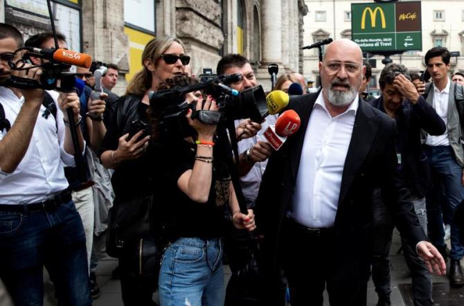 Il presidente della Regione Emilia-Romagna Stefano Bonaccini durante l&rsquo;incontro con il ministro degli Affari Europei, Politiche di Coesione e Pnrr Ra